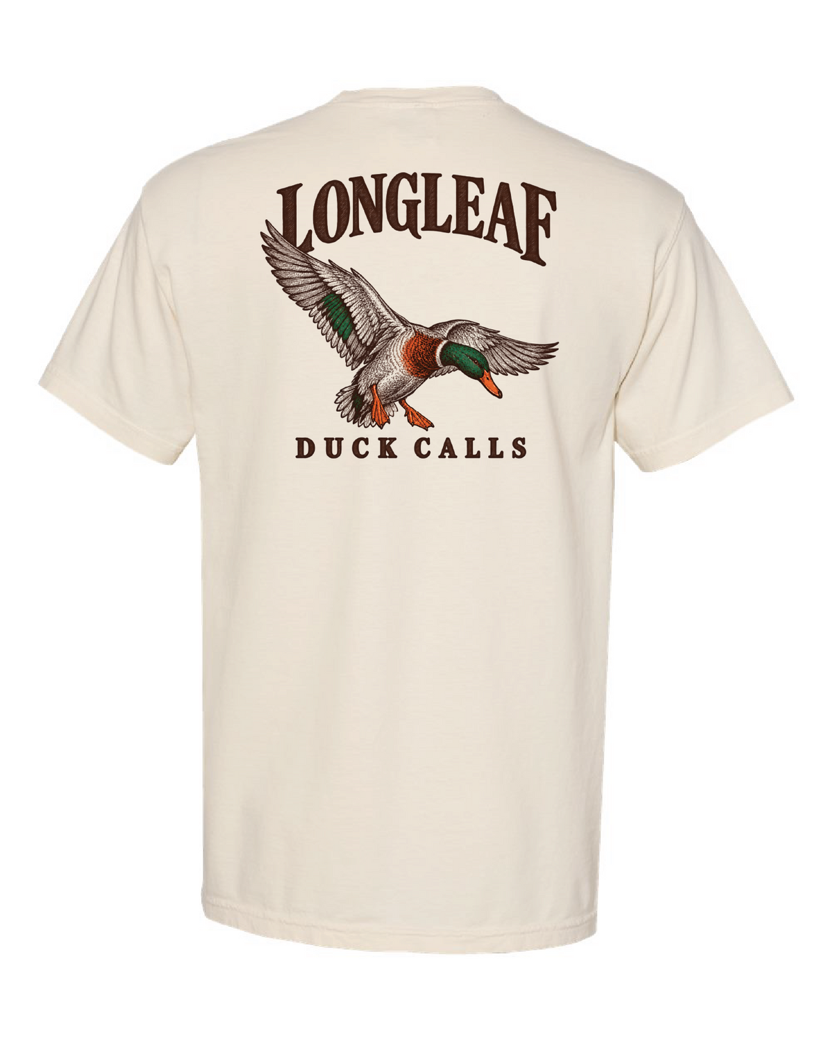 Ivory Longleaf Mallard SS Tee, back view